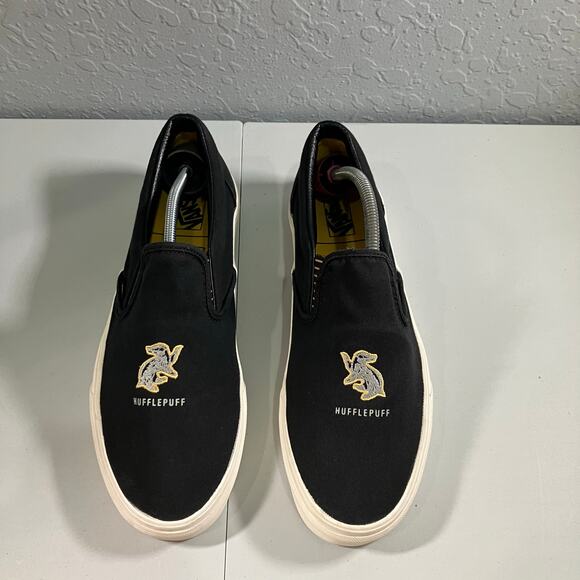 VANS X Harry Potter Hufflepuff Men\'s Sneaker Size 10 Classic Black Slip-on Shoes main image 9